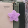 Plush Heart Keychain Pendant For Ladies With Butterfly Kitten Star Design
