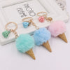 Plush Ice Cream Key Chain Bag Pendant Accessories