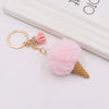 Plush Ice Cream Key Chain Bag Pendant Accessories