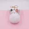 Plush Kitten Fur Ball Keychain Cartoon Cat Doll Pendant Luggage Ornament
