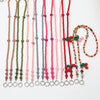 Plush Plastic Resin Mobile Phone Lanyard With Love Water Drops Bell Pattern Semimanual Craft