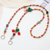 Plush Plastic Resin Mobile Phone Lanyard With Love Water Drops Bell Pattern Semimanual Craft
