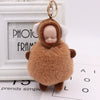 Plush Sleeping Doll Keychain Pendant In Modern Simplicity Style