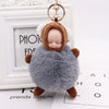 Plush Sleeping Doll Keychain Pendant In Modern Simplicity Style