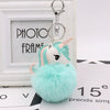 Plush Unicorn Fur Ball Key Chain And Car Pendant