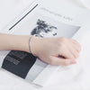 Polished S925 Sterling Silver Bracelet For Women Trendy Minimalist Hip Hop Style All Match Jewelry