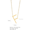 Polished Short Clavicle Necklace Titanium Steel Jewelry With English Letter Pattern And Electroplating Treatment