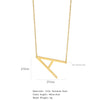 Polished Short Clavicle Necklace Titanium Steel Jewelry With English Letter Pattern And Electroplating Treatment