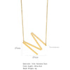 Polished Short Clavicle Necklace Titanium Steel Jewelry With English Letter Pattern And Electroplating Treatment