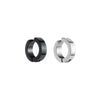 Polished Stainless Steel Nonpierced Clipon Earrings With Minimalist Geometric Design For Unisex Fashion