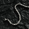 Polished Stainless Steel Snake Chain Bracelet With Geometric Minimalist Design For Unisex Jewelry