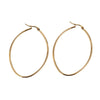 Simple Style Heart Plating Stainless Steel No Inlaid 18K Gold Plated Earrings