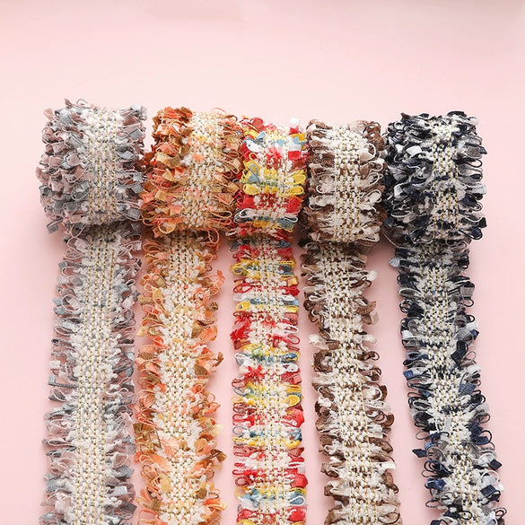 Polyester Lace Jewelry And Garment Accessories Handmade With Glass And Glaze Materials Braided Line Rope