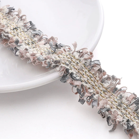 Polyester Lace Jewelry And Garment Accessories Handmade With Glass And Glaze Materials Braided Line Rope