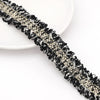 Polyester Lace Jewelry And Garment Accessories Handmade With Glass And Glaze Materials Braided Line Rope