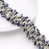 Polyester Lace Jewelry And Garment Accessories Handmade With Glass And Glaze Materials Braided Line Rope