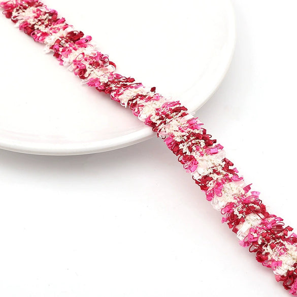 Polyester Lace Jewelry And Garment Accessories Handmade With Glass And Glaze Materials Braided Line Rope