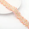 Polyester Lace Jewelry And Garment Accessories Handmade With Glass And Glaze Materials Braided Line Rope