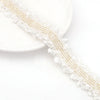 Polyester Lace Jewelry And Garment Accessories Handmade With Glass And Glaze Materials Braided Line Rope