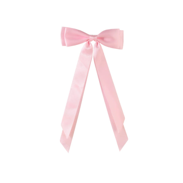 Polyester Ribbon Bow Hairpin Handmade Duckbill Clip Headwear For Women