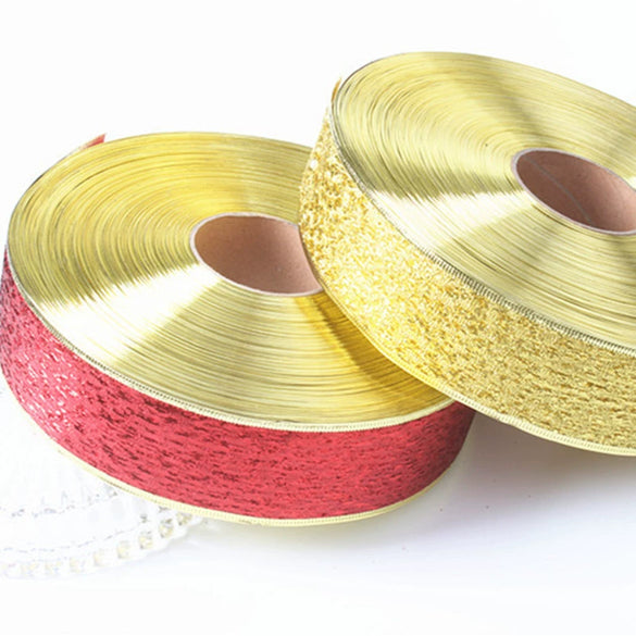 Polyester Ribbon Mechanical Craft Glitter Fan Christmas Decoration Gift Packaging Supplies