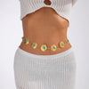 Pop Style Alloy Starfish Shell Splicing Waist Chain For Female