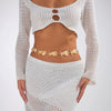 Pop Style Alloy Starfish Shell Splicing Waist Chain For Female