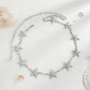 Pop Style Alloy Starfish Shell Splicing Waist Chain For Female