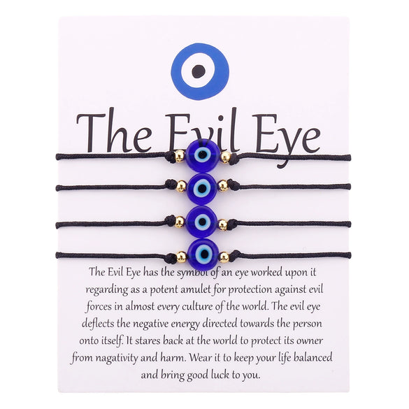 Popular Braided Red And Black Rope Bracelet With Evil Eye Geometric Shape Liuli Material Hand Knitted For Women And Unisex