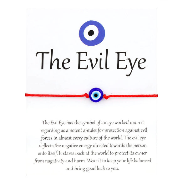 Popular Braided Red And Black Rope Bracelet With Evil Eye Geometric Shape Liuli Material Hand Knitted For Women And Unisex