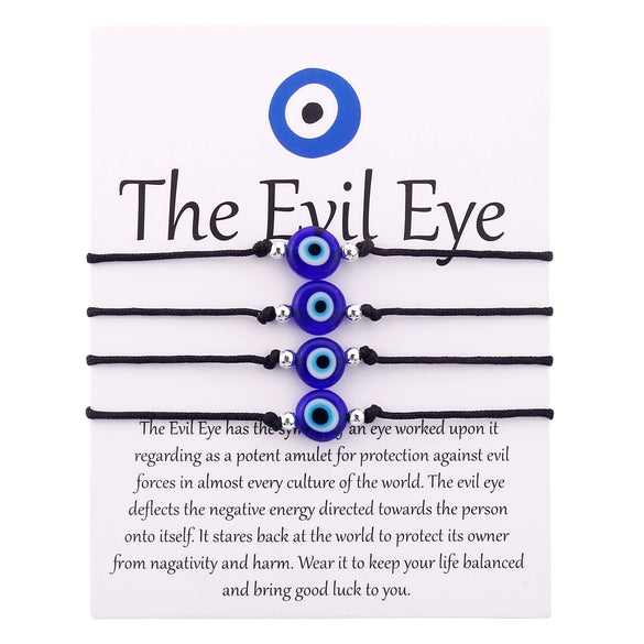 Popular Braided Red And Black Rope Bracelet With Evil Eye Geometric Shape Liuli Material Hand Knitted For Women And Unisex