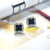 Popular Classic Clover Earrings High-End Rhinestone Simple Korean Fashion Earrings Online Celebrity Temperament Female Jewelry