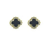 Popular Classic Clover Earrings High-End Rhinestone Simple Korean Fashion Earrings Online Celebrity Temperament Female Jewelry