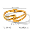 Popular Colorblocked Electroplated Stainless Steel Heartshaped Bracelet For Women