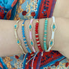 Popular Crystal Rice Beads Woven Bohemian Rhombus Shaped Women's Fashion Personality Bracelet