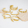 Popular Fashion Ladies Stainless Steel Hollow Love Bracelet With Pvdp Furnace Real Gold Treatment