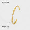 Popular Fashion Ladies Stainless Steel Hollow Love Bracelet With Pvdp Furnace Real Gold Treatment
