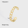Popular Fashion Ladies Stainless Steel Hollow Love Bracelet With Pvdp Furnace Real Gold Treatment