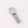 Popular Fashion Men's Watch With Steel Band Plastic Case Mineral Strengthened Mirror And Round Dial