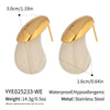 Popular Fashion Water Drop Earrings For Women Stainless Steel With Electroplating Light Luxury Minimalist Style