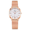 Popular Fashion Women's Metal Mesh Belt Square Dial Quartz Watch With Diamond Encrustment And Stainless Steel Buckle