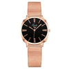 Popular Fashion Women's Metal Mesh Belt Square Dial Quartz Watch With Diamond Encrustment And Stainless Steel Buckle