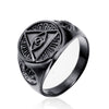 Popular Jewelry Stainless Steel Ring With Geometric Design And Polishing