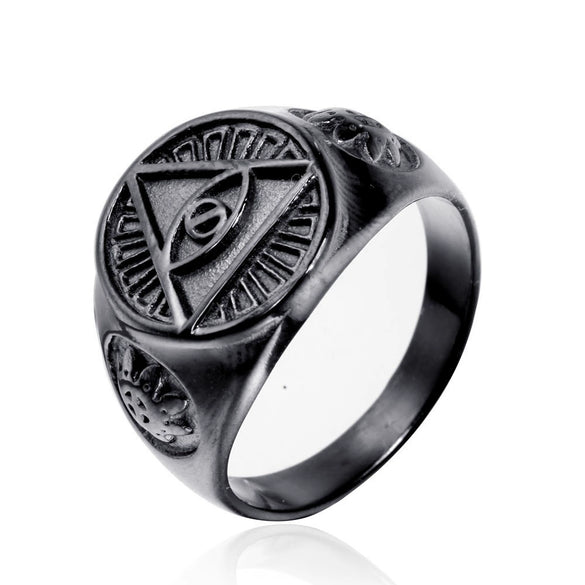 Popular Jewelry Stainless Steel Ring With Geometric Design And Polishing