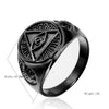 Popular Jewelry Stainless Steel Ring With Geometric Design And Polishing