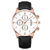 Popular Men's Watch Leather Belt Alloy Case Stainless Steel Buckle Round Dial Fashion Style