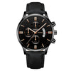 Popular Men's Watch Leather Belt Alloy Case Stainless Steel Buckle Round Dial Fashion Style