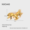 Popular Minimalist Ins Style Electroplated Star Moon Heart Butterfly Stainless Steel Pendant Earring Accessories