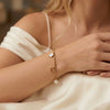Popular Niche Original Design Geometric Stainless Steel Electroplated Bracelet For Women