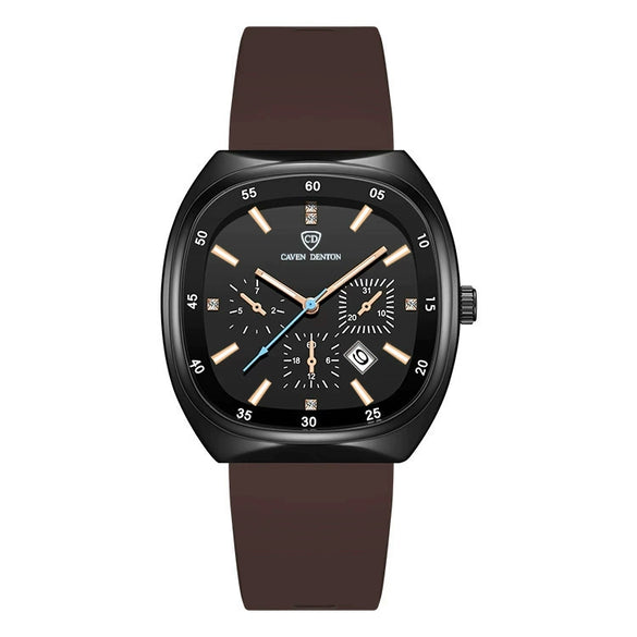 Popular Skinfriendly Silicone Strap Alloy Case Quartz Sports Watch With Mineral Reinforced Glass Mirror And Barrel Shape Dial For Women
